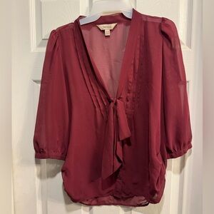 Decree Women's Deep Red Blouse